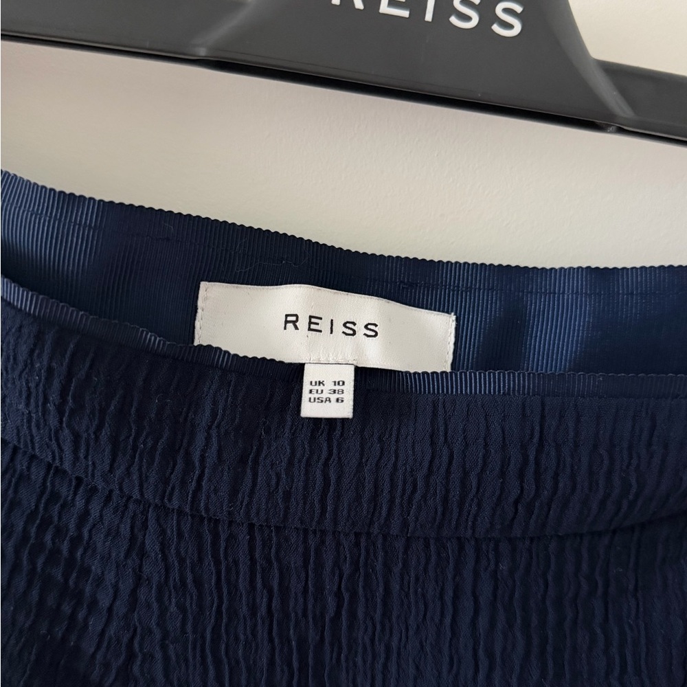 Reiss Navy Blue Hannah A-Line Skirt - Picture 6 of 6